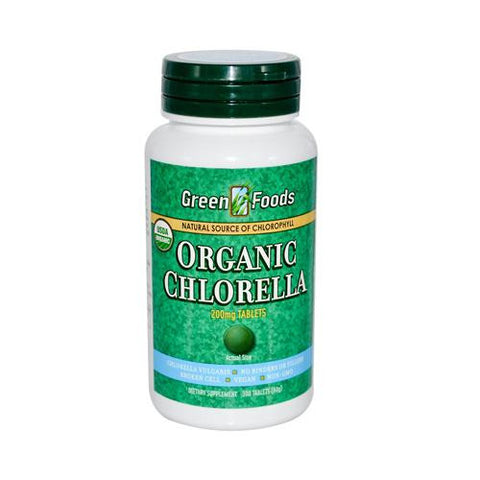 Green Foods Organic Chlorella - 200 Mg - 300 Tablets