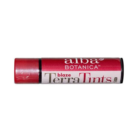 Alba Botanica Terra Tints Lip Balm Spf 15 Blaze - 0.15 Oz - Case Of 12