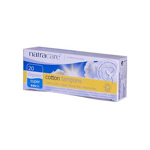 Natracare Organic Cotton Tampons Super - 20 Tampons