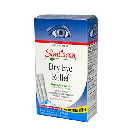 Similasan Dry Eye Relief - 20 Sterile Single-use Droppers