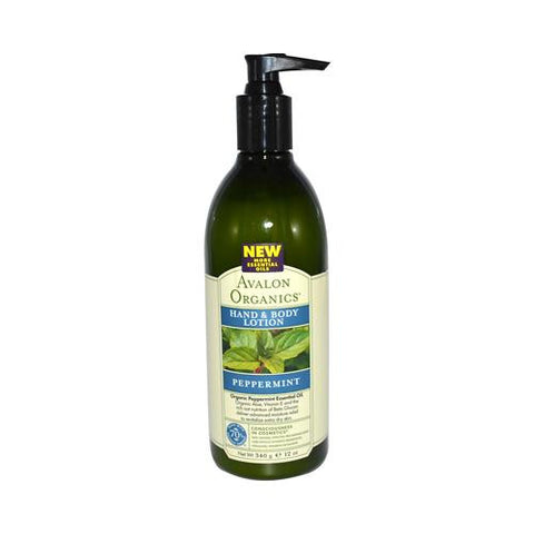 Avalon Organics Hand And Body Lotion Peppermint - 12 Fl Oz