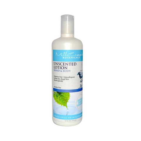 Mill Creek Botanicals Hand And Body Lotion Unscented - 16 Fl Oz