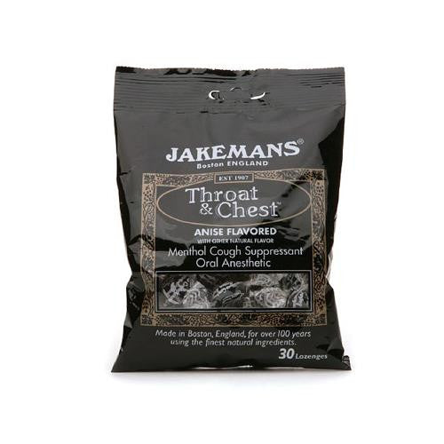 Jakemans Throat And Chest Lozenges - Licorice Menthol - Case Of 12 - 30 Pack