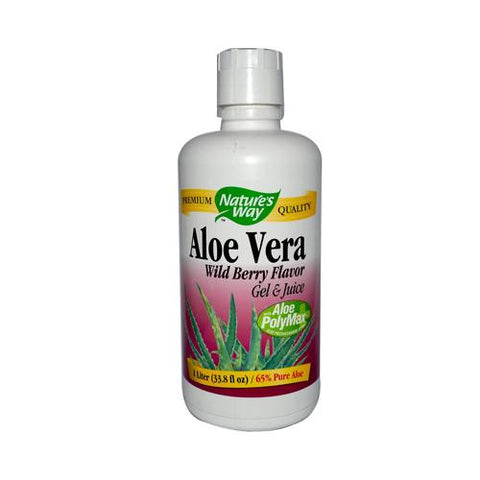 Nature's Way Aloe Vera Gel And Juice Wild Berry - 33.8 Fl Oz