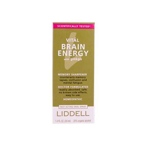 Liddell Homeopathic Brain Energy Spray - 1 Fl Oz