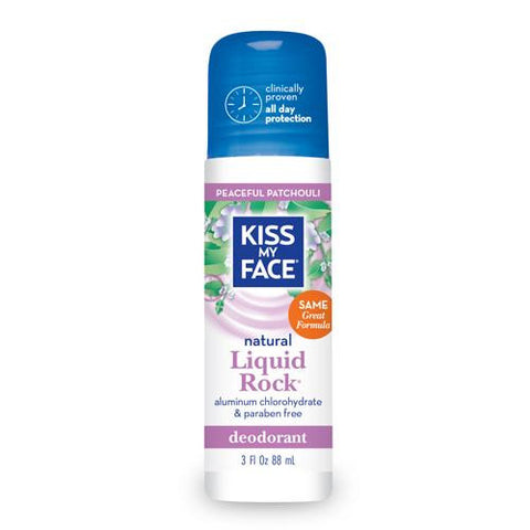 Kiss My Face Deodorant Liquid Rock Roll On Peaceful Patchouli - 3 Fl Oz