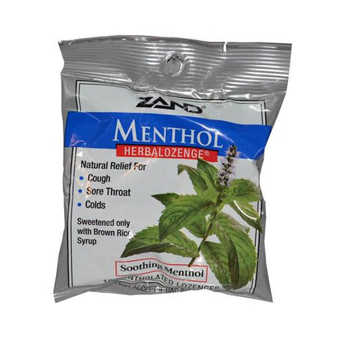 Zand Menthol Herbalozenge Soothing Menthol - 15 Lozenges - Case Of 12