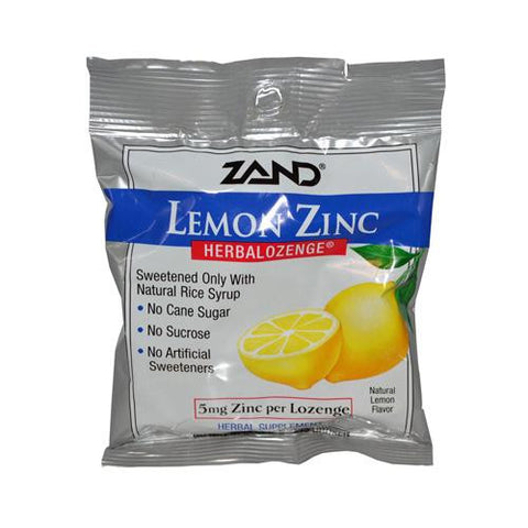 Zand Herbalozenge Lemon Zinc Lemon - 15 Lozenges - Case Of 12