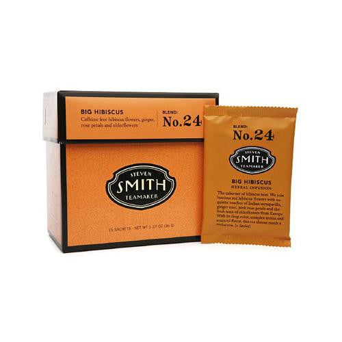 Smith Teamaker Herbal Tea - Big Hibiscus - Case Of 6 - 15 Bags