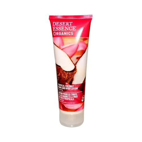 Desert Essence Hand And Body Lotion Tropical Coconut - 8 Fl Oz