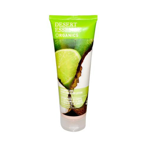 Desert Essence Hand And Body Lotion Coconut Lime - 8 Fl Oz