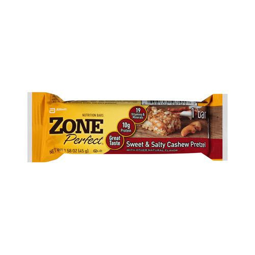 Zone Bar - Cashew Pretzle Sweet And Salty - Case Of 12 - 1.58 Oz