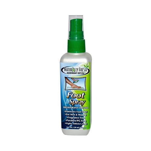 Naturally Fresh Foot Spray Deodorant Crystal - 4 Fl Oz