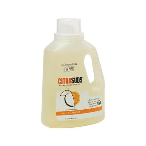 Citrasolv Citra Suds Liquid Laundry Detergent - Valencia Orange - Case Of 6 - 50 Oz