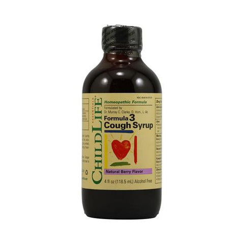 Childlife Formula 3 Cough Syrup Natural Berry - 4 Fl Oz