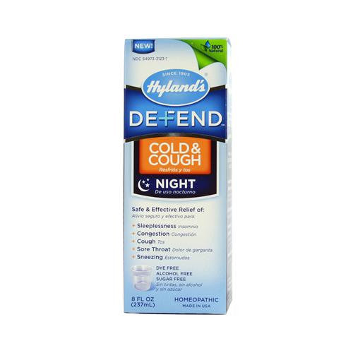 Hyland's Defend Cold And Cough Night - 8 Fl Oz