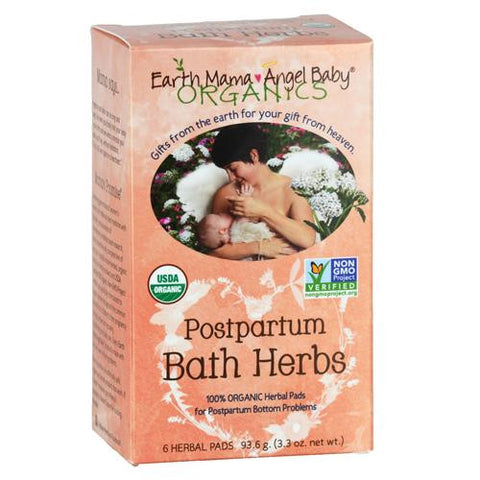 Earth Mama Angel Baby Postpartum Bath Herbs - 6 Pads