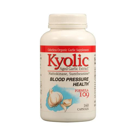 Kyolic Aged Garlic Extract Blood Pressure Health Formula 109 - 160 Capsules