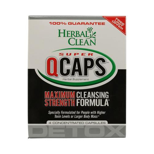 B.n.g. Herbal Clean Super Qcaps Maximum Strength - 4 Capsules