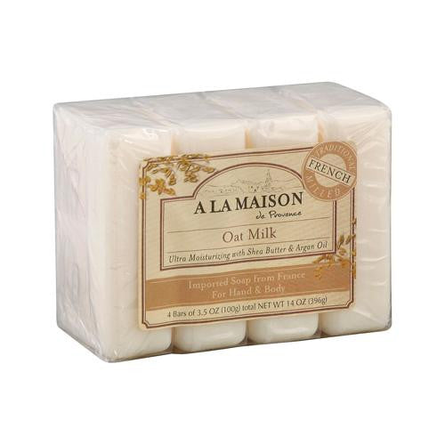 A La Maison Bar Soap - Oat Milk - Value 4 Pack