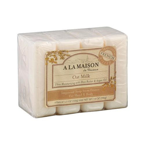 A La Maison Bar Soap - Oat Milk - Value 4 Pack