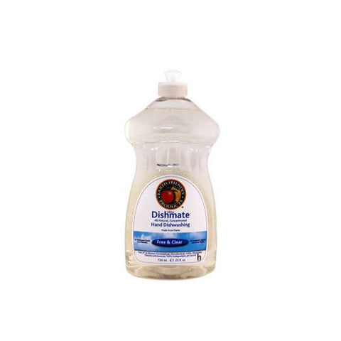 Earth Friendly Dishmate - Free And Clear - Case Of 6 - 25 Fl Oz