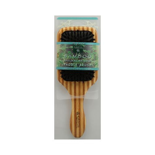 Earth Therapeutics Large Bamboo Natural Bristle Paddle Brush - 1 Brush