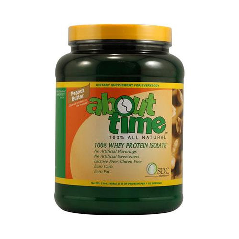 About Time Whey Protein Isolate Peanut Butter - 2 Lbs