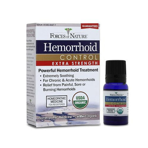 Forces Of Nature Organic Hemorrhoid Control - Extra Strength - 11 Ml