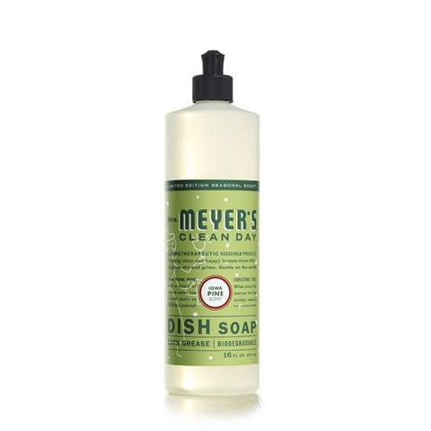 Mrs. Meyer's Liquid Dish Soap - Iowa Pine - Case Of 6 - 16 Oz