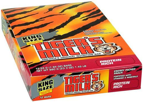 Tigers Milk Bar - Protein Rich - King Size - 1.94 Oz - 1 Case