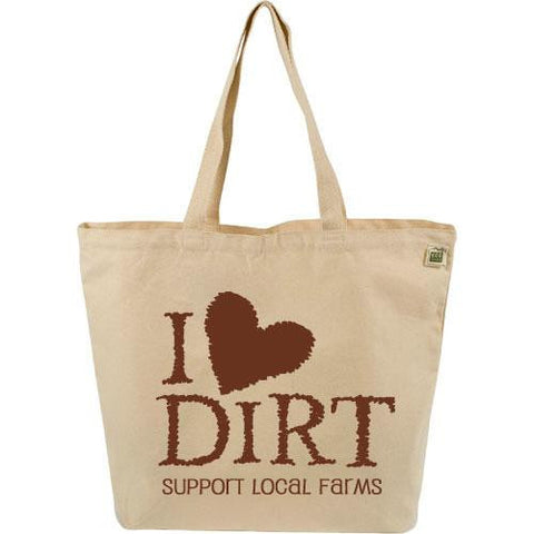 Ecobags Farmers Market Tote - I Love Dirt - 10 Bags