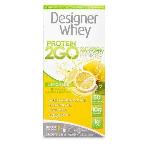 Designer Whey Protein To Go Packets - Lemonade - 5 Packets