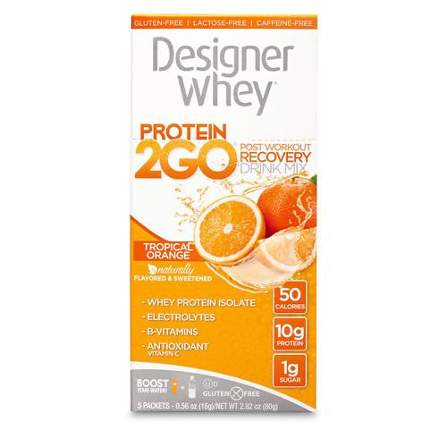 Designer Whey Protein To Go Packets - Orange - 5 Packets