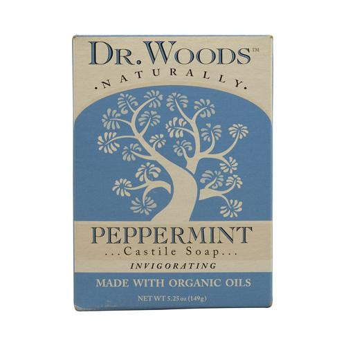 Dr. Woods Castile Bar Soap Peppermint - 5.25 Oz