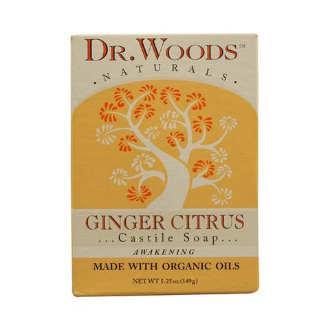 Dr. Woods Castile Bar Soap Ginger Citrus - 5.25 Oz