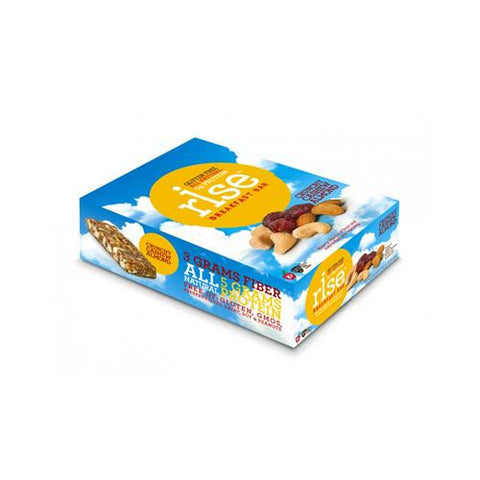 Rise Bar Breakfast Bar - Crunchy Cashew Almond - Case Of 12 - 1.4 Oz