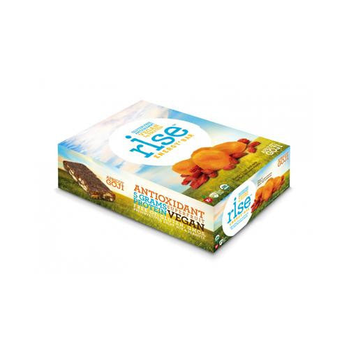 Rise Bar Energy Bar - Organic Apricot Goji - Case Of 12 - 1.6 Oz