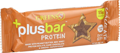 Greens Plus Protein Bar - Peanut Butter And Chocolate - 2.08 Oz Bars - Case Of 12