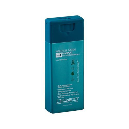 Giovanni Hair Care Products Shampoo - Wellness System - Travel Size - 2 Oz