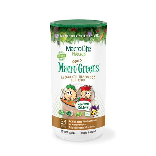 Macrolife Naturals Jr. Macro Coco-greens For Kids Chocolate - 14 Oz