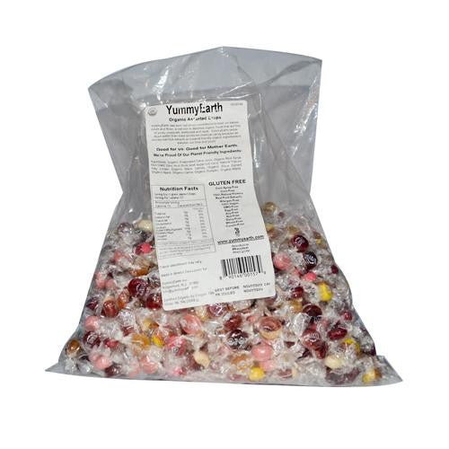 Yummy Earth Organic Assorted Drops - 5 Lb Container