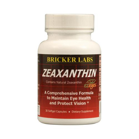 Bricker Labs Zeaxanthin With Lutein - 30 Softgels