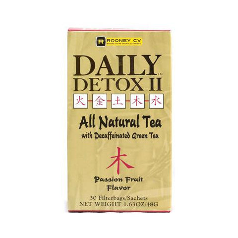 Wellements Rooney Cv Daily Detox Ii All Natural Decaffeinated Tea Passion Fruit - 30 Sachet