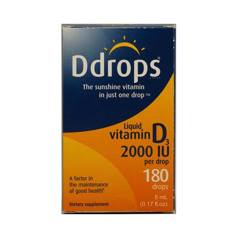 D Drops Liquid Vitamin D3 - 2000 Iu - 0.17 Fl Oz