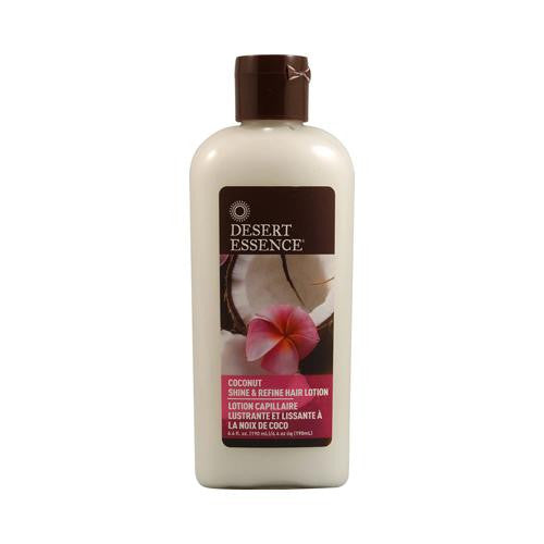 Desert Essence Shine And Refine Hair Lotion Coconut - 6.4 Fl Oz