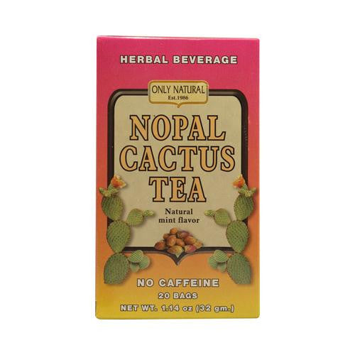 Only Natural Nopal Cactus Tea Caffeine Free Natural Mint - 20 Tea Bags