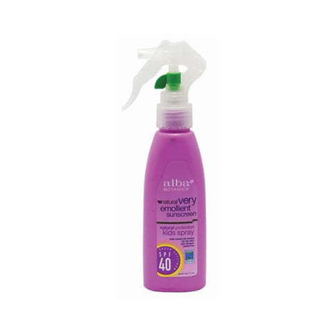 Alba Botanica Sun Kids Spf 40 Very Emollient - 4 Oz