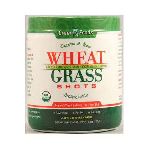 Green Foods Organic And Raw Wheat Grass Shots - 5.3 Oz