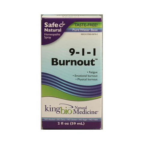 King Bio Homeopathic 911 Burnout - 2 Fl Oz